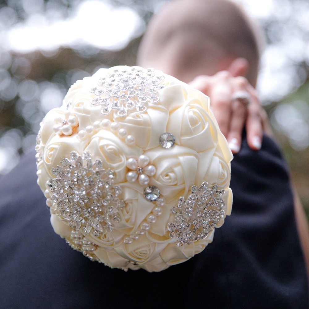 Rhinestone Brooch Bouquet